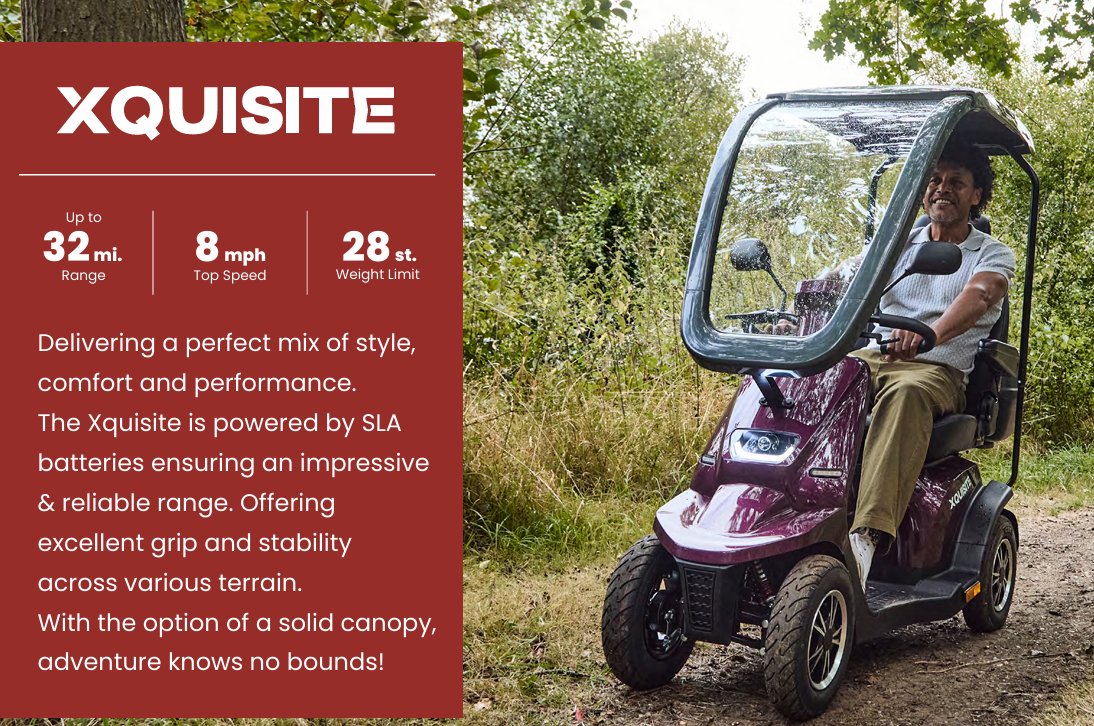 *NEW Xquisite - STD battery scooter (8MPH) 5yr Warranty