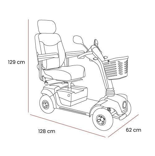 eMove 8 - STD battery scooter (8MPH) 2yr Warranty