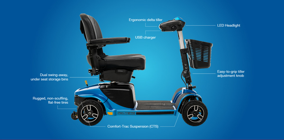 Pride mobility REVO 2.0 4mph - (Class 2, 4mph )