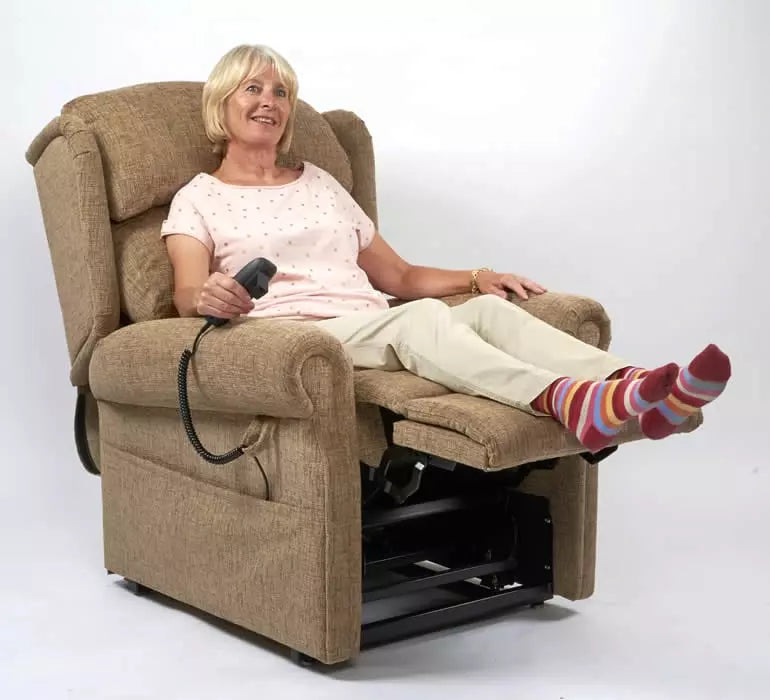 Brecon, single and dual motor electric rise and recline chair ( 'A' FABRIC RANGE)