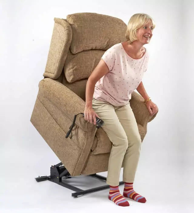 Brecon, single and dual motor electric rise and recline chair ( 'A' FABRIC RANGE)