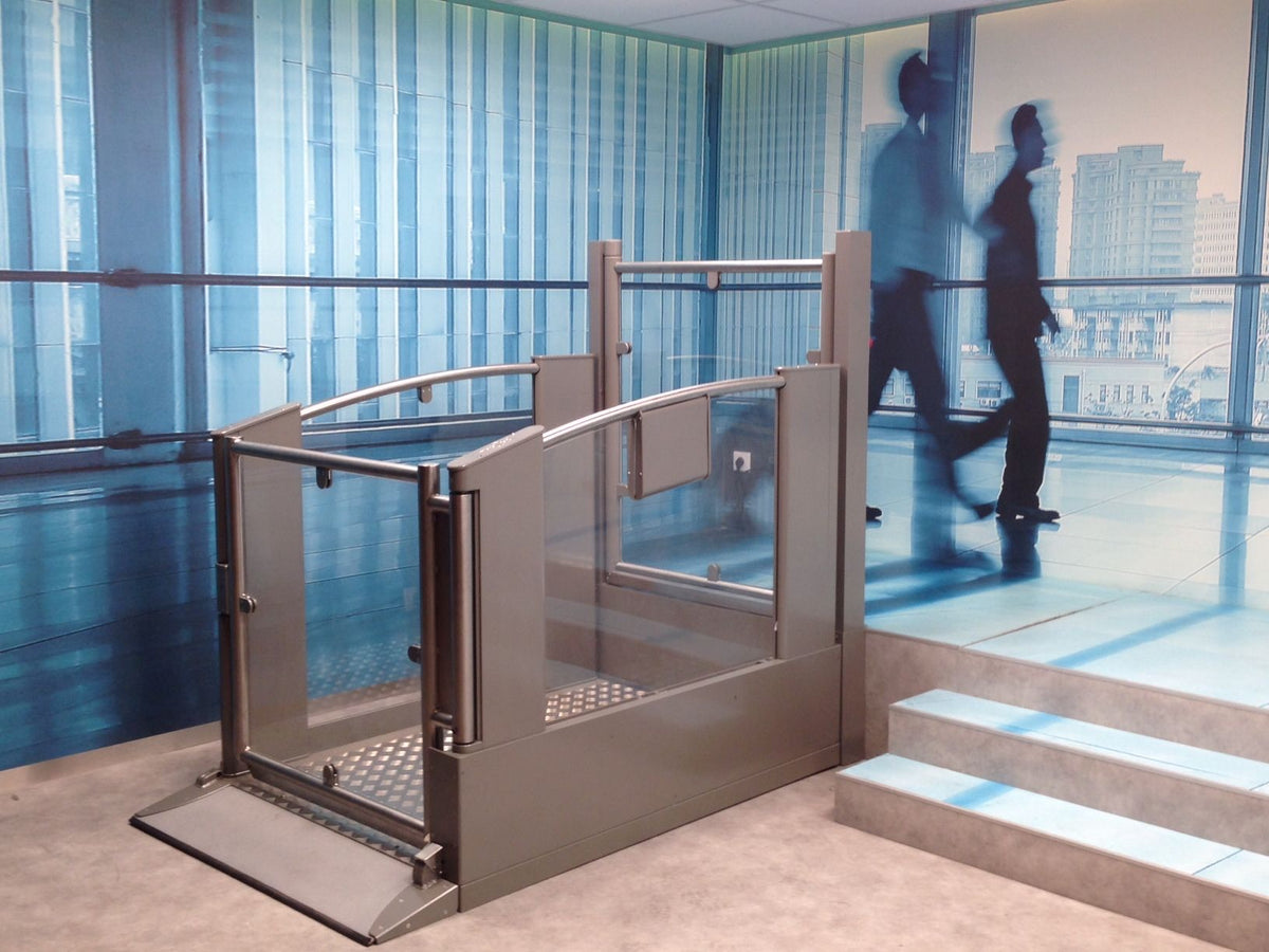 Platform Lift Example Pollock vertical platform lifts – Manx Mobility