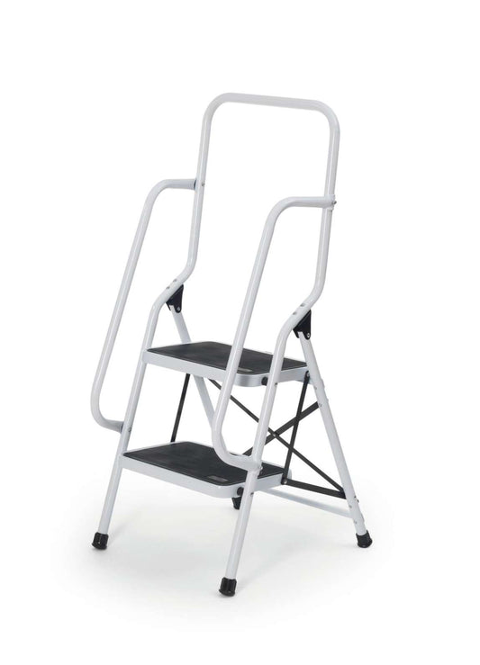 2 Step Safety Ladder with Handrail