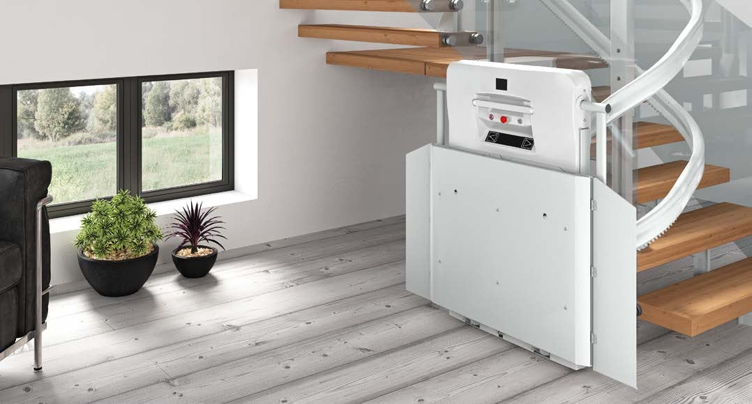 Extrema Next - INCLINED PLATFORM LIFT FOR CURVED STAIRS
