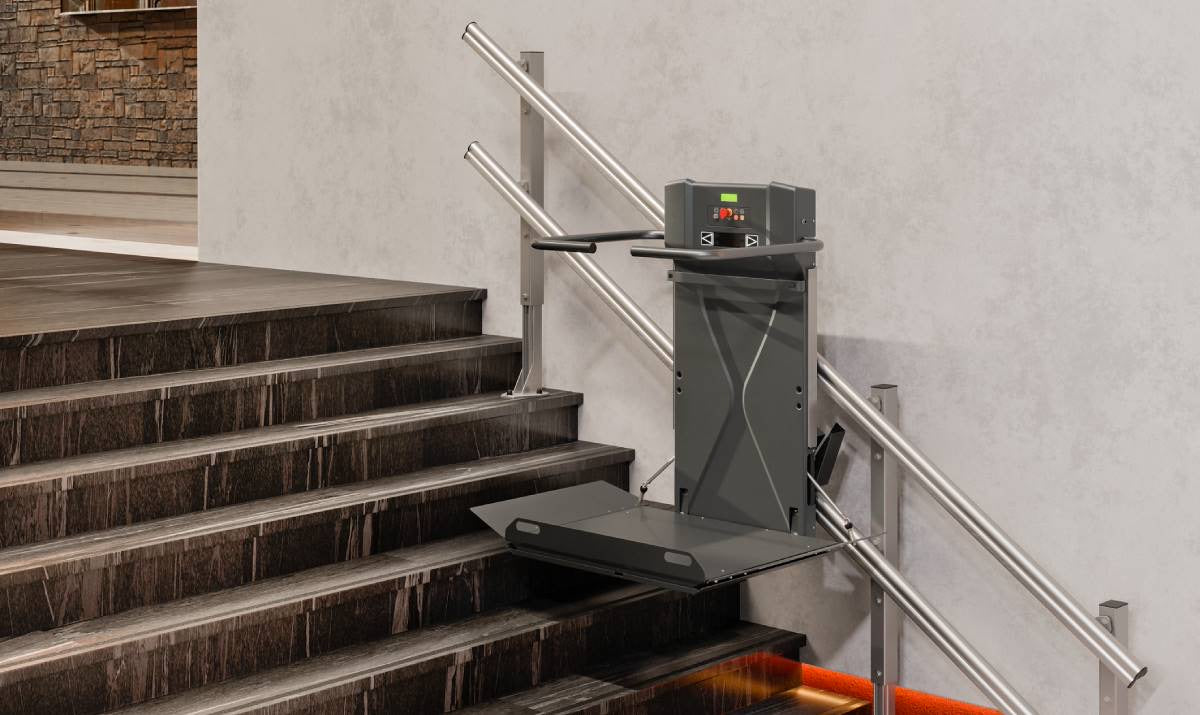 Extrema Logic - INCLINED PLATFORM LIFT FOR STRAIGHT STAIRS – Manx Mobility